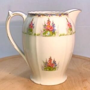 Vintage Alfred Meakin Pitcher 1930's (Tunstall) Ltd in "Floral Spray" Porcelain
